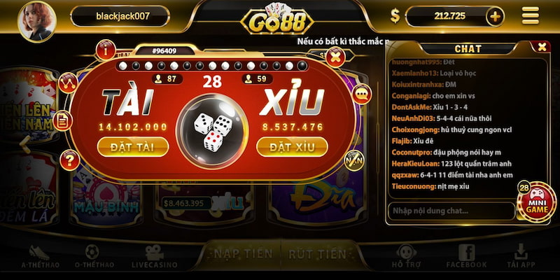 Xác định các cửa cược trong game